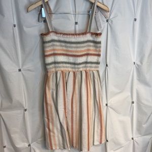 Smocked mini dress